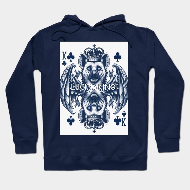 Lucky Hyena King of Clubs Hoodie by Biothurgy